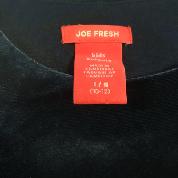 JOE FRESH GIRL'S VELVET DRESS SIZE: 10 - 12 - Picture 3 of 4